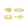 Wholesale Ring S925 Sterling Silver Geometric Style Electroplated