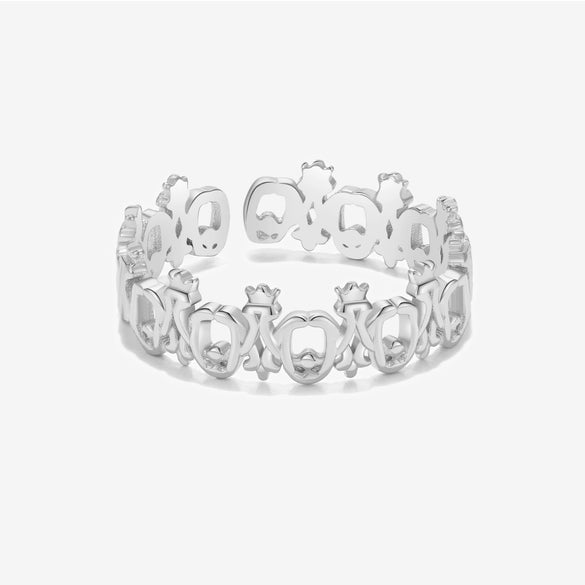 Wholesale Ring S925 Sterling Silver Geometric Style Electroplated
