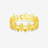 Wholesale Ring S925 Sterling Silver Geometric Style Electroplated