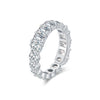 Wholesale Ring S925 Sterling Silver Geometric Style Set With Diamonds For Girls