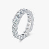 Wholesale Ring S925 Sterling Silver Geometric Style Set With Diamonds For Girls