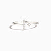 Wholesale Ring S925 Sterling Silver Geometric Tshaped Electroplated For Women