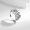 Wholesale Ring S925 Sterling Silver Geometric Wave Style