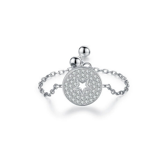 Wholesale Ring S925 Sterling Silver Hollow Star Fashion Creative Design For Women