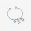 Wholesale Ring S925 Sterling Silver Opening Adjustable Letter Pendant Microinlaid Zircon Electroplated Platinum 18K Gold Fashion