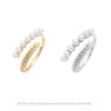 Wholesale Ring S925 Sterling Silver Pearl Wheat Floral Retro Style Electroplated