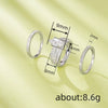 Wholesale Ring Set Copper Geometric Zircon Light Luxury Women's