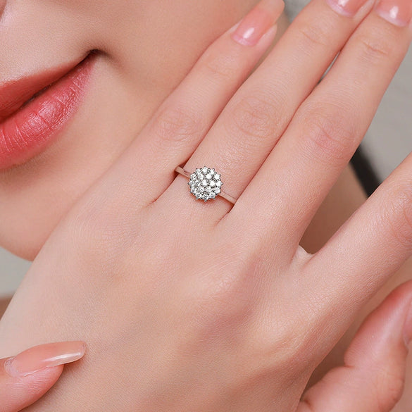 Wholesale Ring 925 Silver Geometric Design Jewelry For Women