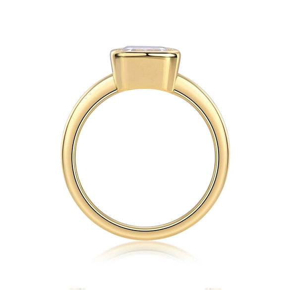 Wholesale Ring 925 Silver Geometric Moissanite Inlay Style For Women