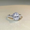 Wholesale Ring 925 Silver Geometric Moissanite Wedding Ring