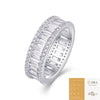 Wholesale Ring 925 Silver Geometric Style Set With Diamonds For Women