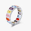 Wholesale Ring 925 Silver Geometric Style Set With Diamonds For Women