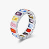 Wholesale Ring 925 Silver Geometric Style Set With Diamonds For Women