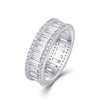 Wholesale Ring 925 Silver Geometric Style Set With Diamonds For Women
