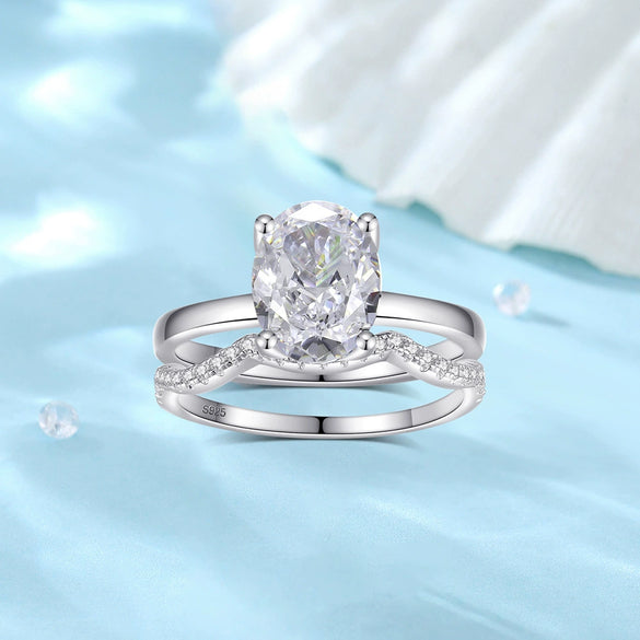 Wholesale Ring 925 Silver Geometric Ushape Electroplated High Sense Women's