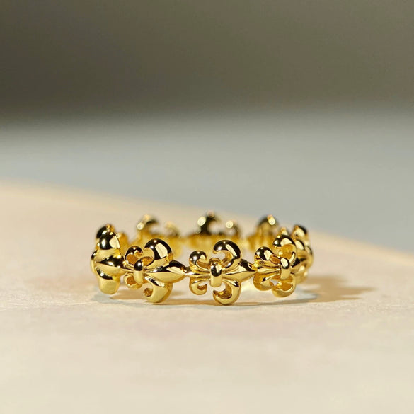 Wholesale Ring 925 Silver Goldplated Geometric Retro Fashion Style For Women