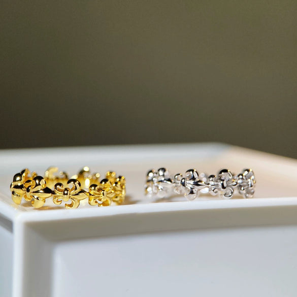 Wholesale Ring 925 Silver Goldplated Geometric Retro Fashion Style For Women