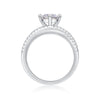 Wholesale Ring Silver S925 Geometric Moissanite Luxury Inlaid