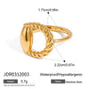 Wholesale Ring Stainless Steel Animals Zodiac Horseshoe Electroplated Trend Jewelry