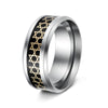 Wholesale Ring Stainless Steel Cut Out Sixpointed Star Fivepointed Star Dripping Oil Unisex Retro Simple Accessories