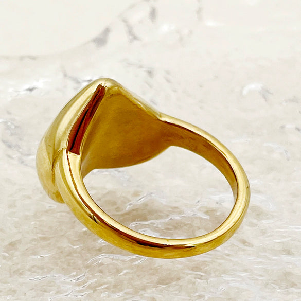 Wholesale Ring Stainless Steel Electroplated Heart Shape Love Style