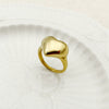 Wholesale Ring Stainless Steel Electroplated Heart Shape Love Style