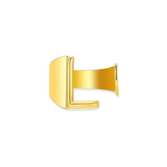 Wholesale Ring Stainless Steel English Letter Retro Ins Style Electroplated