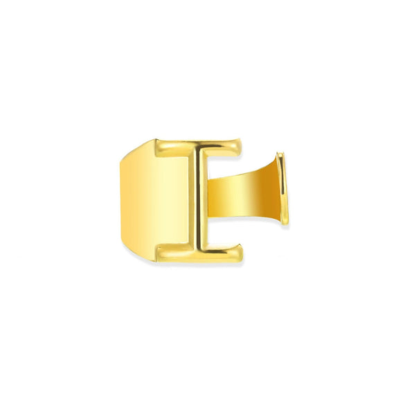 Wholesale Ring Stainless Steel English Letter Retro Ins Style Electroplated