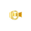 Wholesale Ring Stainless Steel English Letter Retro Ins Style Electroplated