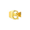 Wholesale Ring Stainless Steel English Letter Retro Ins Style Electroplated