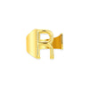 Wholesale Ring Stainless Steel English Letter Retro Ins Style Electroplated