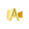 Wholesale Ring Stainless Steel English Letter Retro Ins Style Electroplated