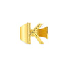 Wholesale Ring Stainless Steel English Letter Retro Ins Style Electroplated