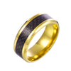 Wholesale Ring Stainless Steel Fiber Ring With Letters Numbers Text Dripping Oil Style Unisex