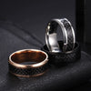 Wholesale Ring Stainless Steel Fiber Ring With Letters Numbers Text Dripping Oil Style Unisex