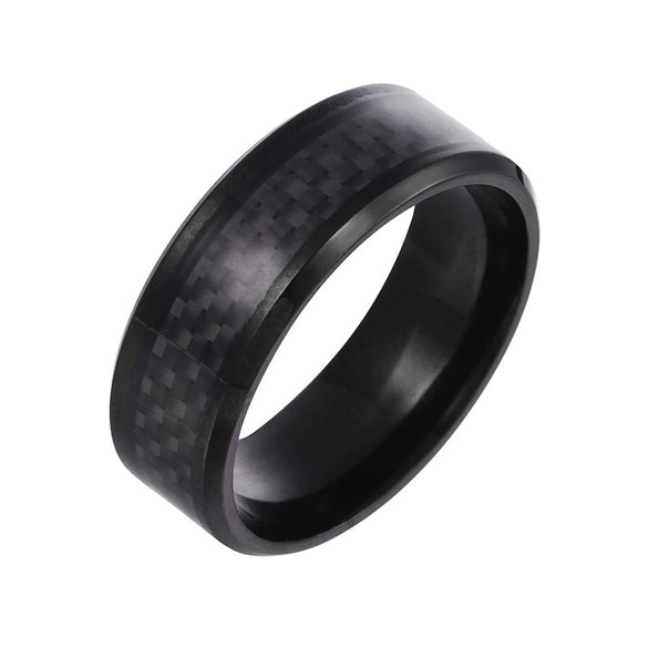 Wholesale Ring Stainless Steel Fiber Ring With Letters Numbers Text Dripping Oil Style Unisex