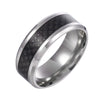 Wholesale Ring Stainless Steel Fiber Ring With Letters Numbers Text Dripping Oil Style Unisex
