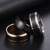 Wholesale Ring Stainless Steel Fiber Ring With Letters Numbers Text Dripping Oil Style Unisex