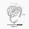 Wholesale Ring Stainless Steel Flower Pattern Electroplated For Women