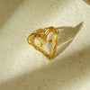 Wholesale Ring Stainless Steel Fresh Oil Dripping Flower Geometric Light Luxury Retro Styling Electroplating For Women