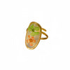 Wholesale Ring Stainless Steel Fresh Oil Dripping Flower Geometric Light Luxury Retro Styling Electroplating For Women