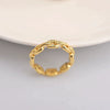 Wholesale Ring Stainless Steel Geometric Animal Zodiac Electroplated Simple Allmatch Light Luxury Style