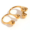 Wholesale Ring Stainless Steel Geometric Creative Electroplated For Women