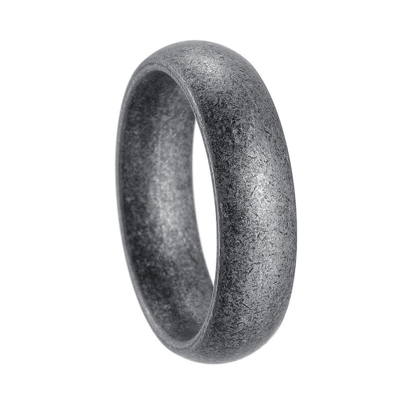 Wholesale Ring Stainless Steel Geometric Distressed Retro Unisex Jewelry