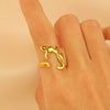 Wholesale Ring Stainless Steel Geometric Electroplated Jewelry For Women