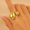 Wholesale Ring Stainless Steel Geometric Electroplated Jewelry For Women