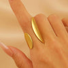 Wholesale Ring Stainless Steel Geometric Electroplated Jewelry For Women