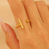 Wholesale Ring Stainless Steel Geometric Electroplated Jewelry For Women