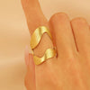 Wholesale Ring Stainless Steel Geometric Electroplated Jewelry For Women