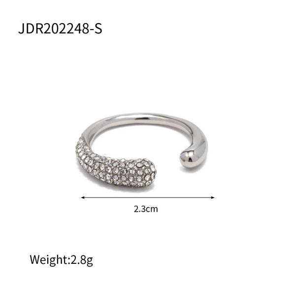 Wholesale Ring Stainless Steel Geometric Electroplated Jewelry